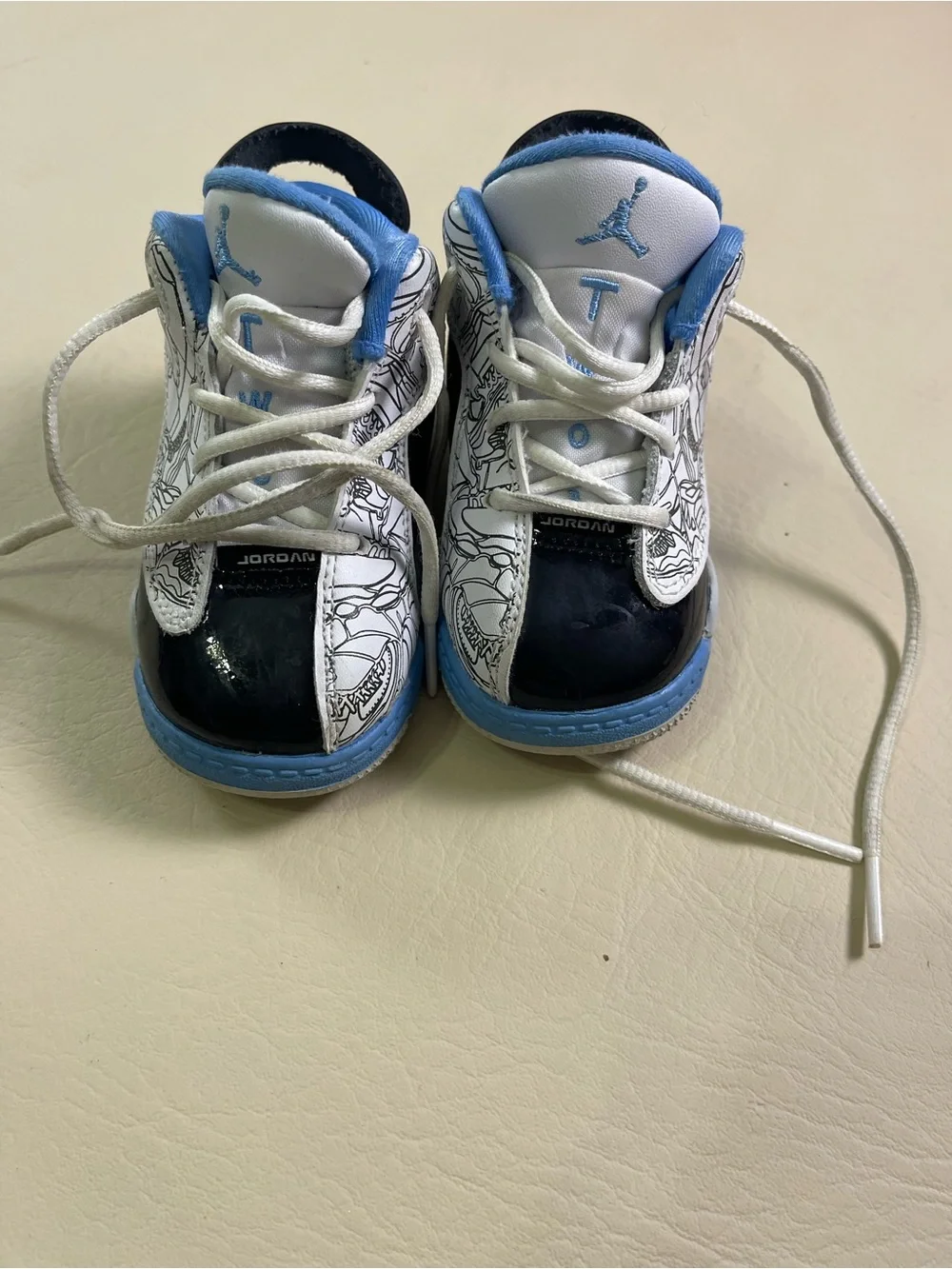 Nike Air Jordan Dub Zero White University Blue Black DV1358-114 toddler Size5C
